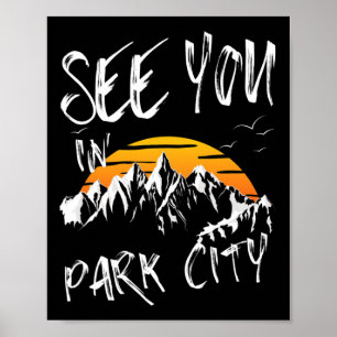 Affiche À Vous Dans Park City Usa Vacances Randonnée Ski