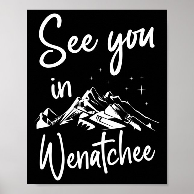 Affiche À Wenatchee Usa Vacances Ski (Devant)