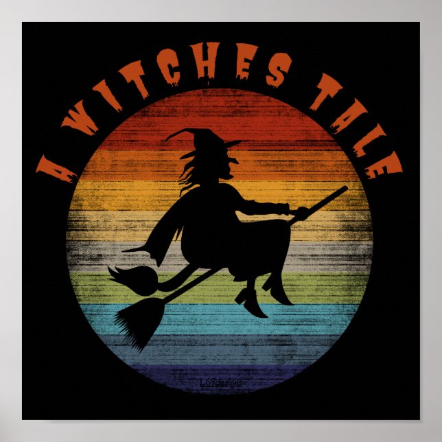 Affiche A WITHCHES TALE funny witch halloween              (Devant)