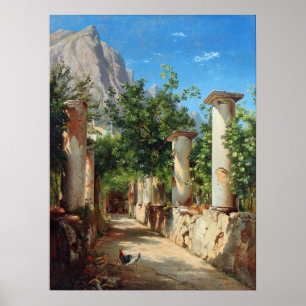 Affiche Aagaard Ancient Columns Italy Painting