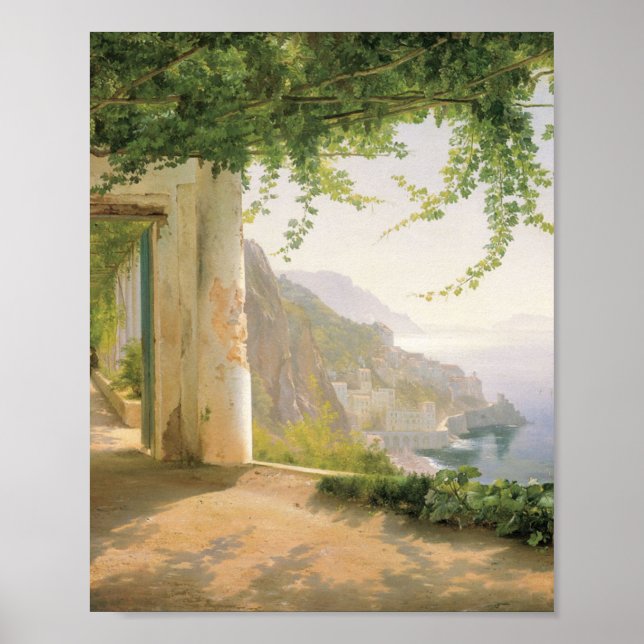 Affiche Aagaard Loggia Amalfi Italy Painting (Devant)