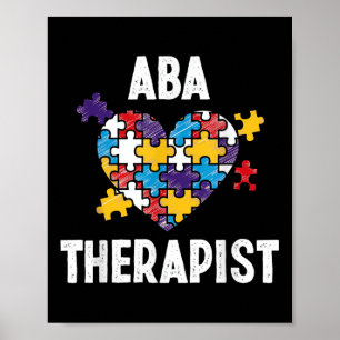 Affiche Aba Thérapiste Formation Comportement Analyste Aut
