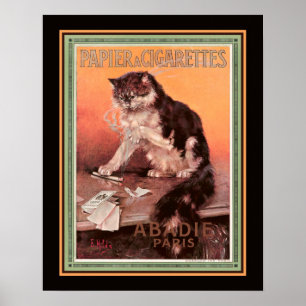 Affiche Abadie Vintage Papier 'a Cigarettes