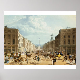 Affiche Abaissez la rue de régent, pub. par Ackermann,