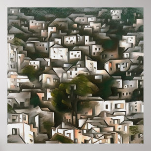 Affiche Abandoned Village Of Kayakoy Fethiye Landscape Art