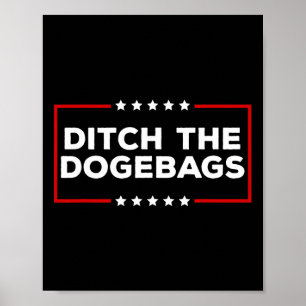 Affiche Abandonner Les Chiens Anti Doge Trump