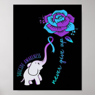 Affiche Abandonner un graphique de soutien à la sensibilis