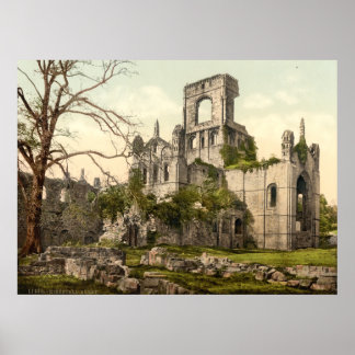 Affiche Abbaye de Kirkstall, Leeds, Yorkshire, Angleterre