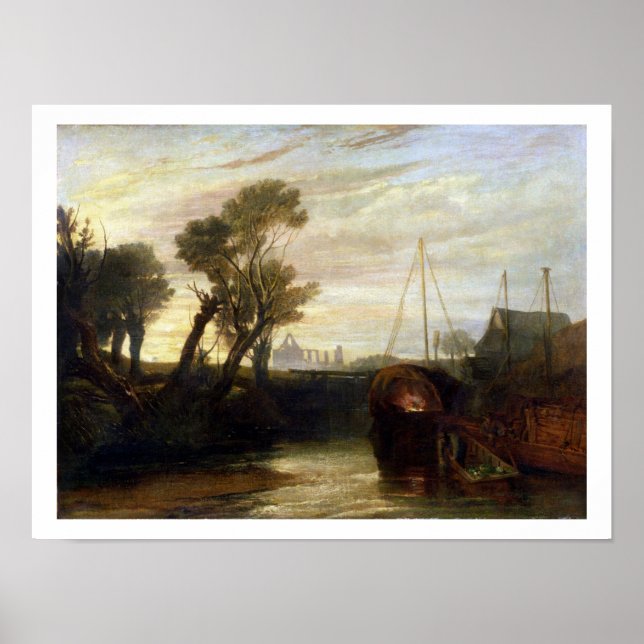 Affiche Abbaye de Newark, 1807 (huile sur toile) (Devant)