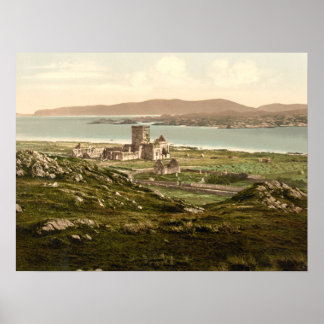 Affiche Abbaye d'Iona, Argyll & Bute, Ecosse Imprimerie d'