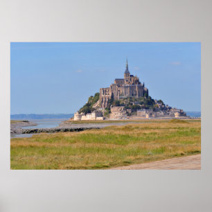 Affiche Abbaye Mont-Saint-Michel en France