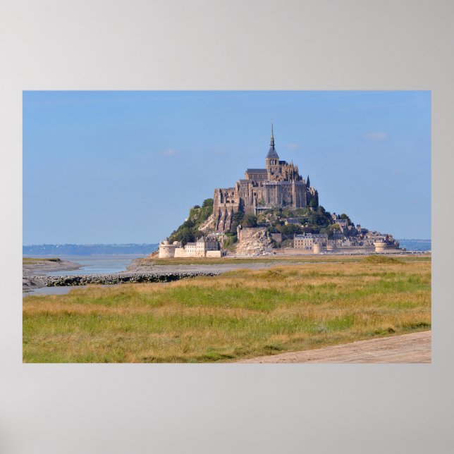 Affiche Abbaye Mont-Saint-Michel en France (Devant)