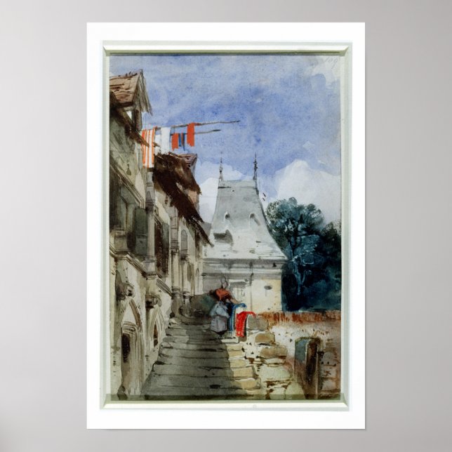 Affiche Abbaye St-Amand, Rouen (w/c, carrosserie et crayon (Devant)