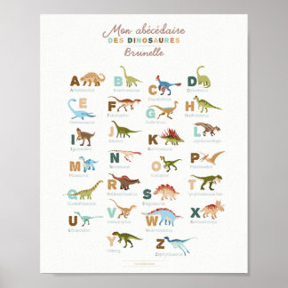 Affiche Abbé aire Dinosaures (Français)