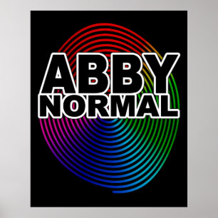 Affiche Abby anormal Normale Couleur Varangé Fou Spiral Fo
