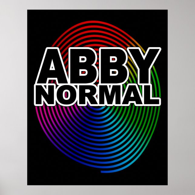Affiche Abby anormal Normale Couleur Varangé Fou Spiral Fo (Devant)