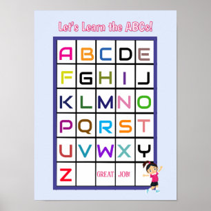 Affiche ABC anglais