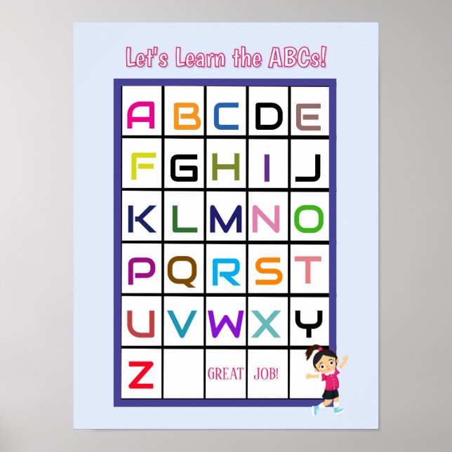 Affiche ABC anglais (Devant)
