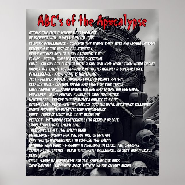 Affiche ABC de l'Apocalypse (Devant)