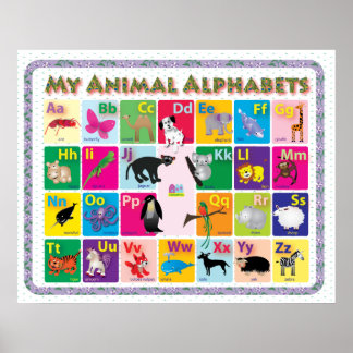 Affiche ABC : Mon alphabet animal