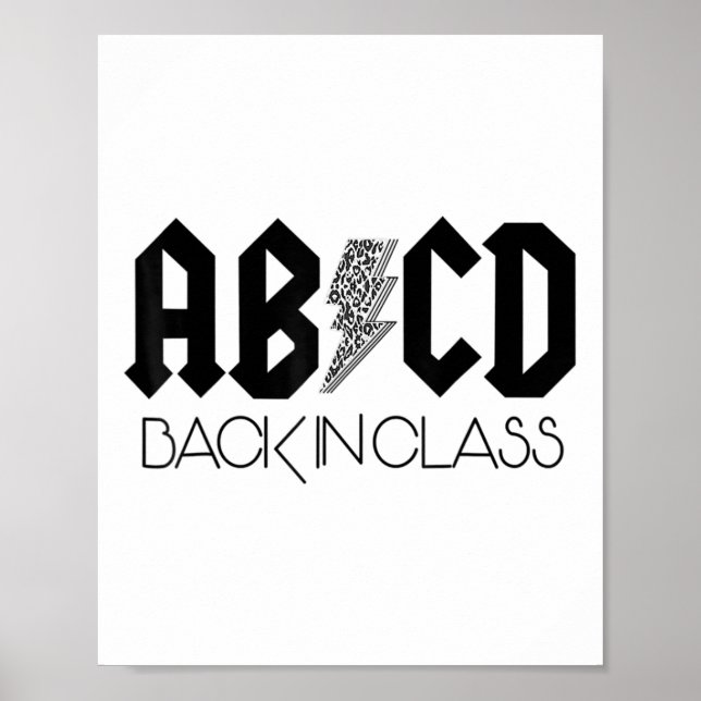 Affiche Abcd Ck Dans Cl Leopard Ck À L'École Enseignants E (Devant)