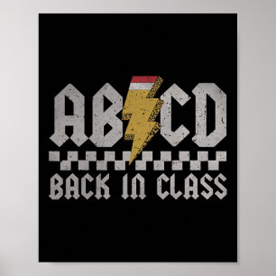 Affiche Abcd De Retour En Classe Premier Jour De La Rentré