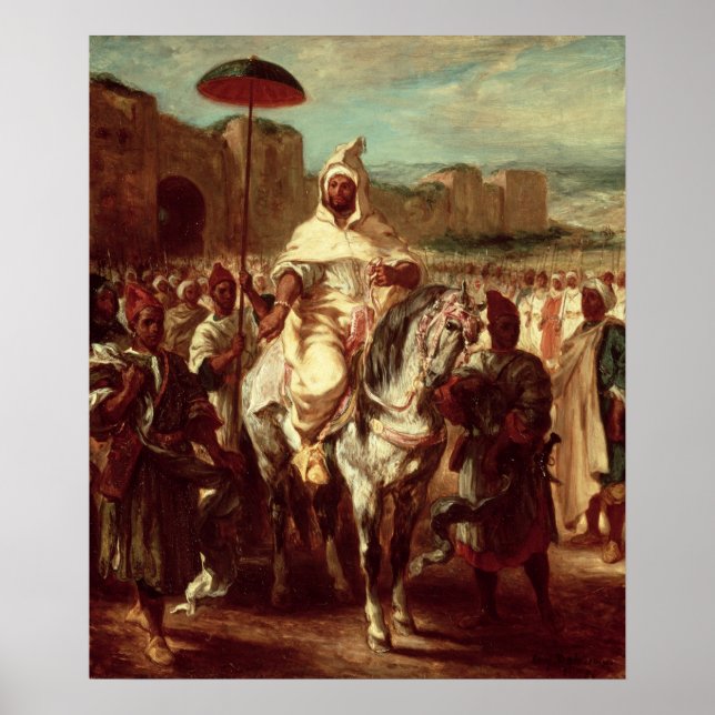 Affiche Abd Ar-Rahman Sultan du Maroc (Devant)