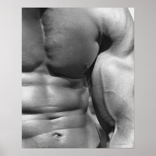 Affiche Abdomen et biceps définis