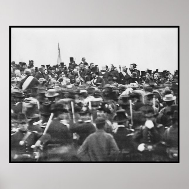 Affiche Abe Lincoln Adresse de Gettysburg : Fin de la Guer (Devant)