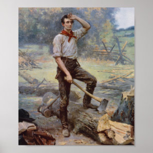 Affiche Abe Lincoln le diviseur de rail