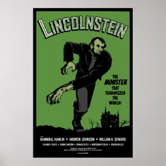 Affiche Abe Lincolnstein. Abraham Lincoln Frankenstein