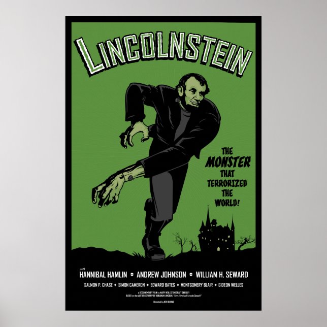 Affiche Abe Lincolnstein. Abraham Lincoln Frankenstein (Devant)