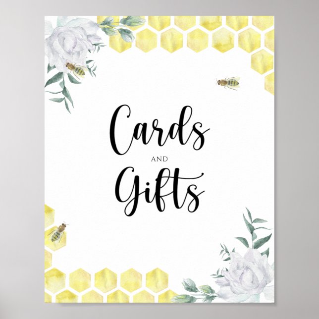 Affiche Abeille - Cartes et Cadeaux (Devant)