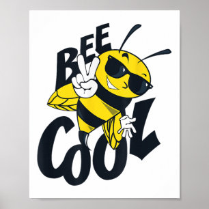 Affiche Abeille Cool Design Mords peluches De l'environnem