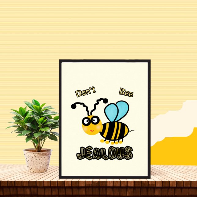 Affiche Abeille drôle (Créateur téléchargé)