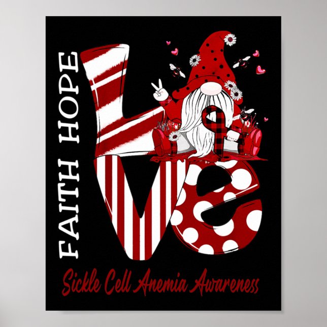Affiche Abeille Gnome Love Sickle Cellule Anémie Sensibili (Devant)