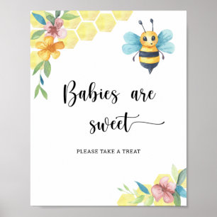 Affiche Abeille - les bébés sont doux
