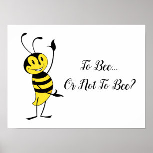 Posters Affiches Toiles Humour Abeille Zazzle Fr