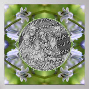 Affiche Abeille Sur Bluebell Flower Frame Créez votre prop