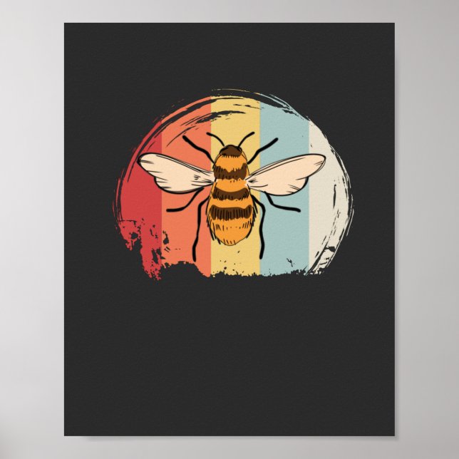 Affiche Abeille vintage (Devant)