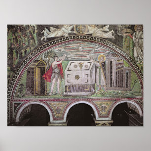 Affiche Abel et Melchisedech offrant à l'autel