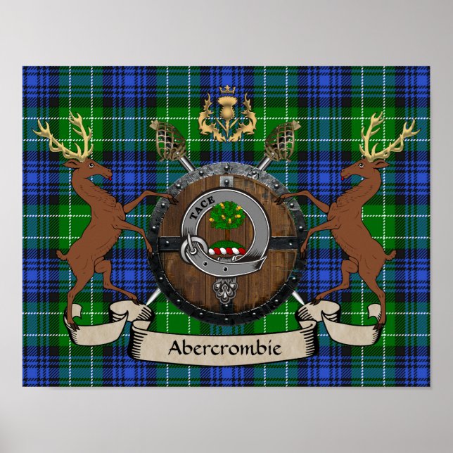 Affiche Abercrombie Badge & Scottish Targe Personnalisé (Devant)