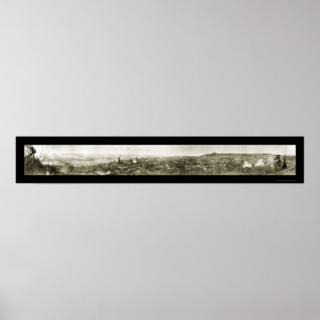 Affiche Aberdeen Grays Harbour Photo 1912 (Devant)