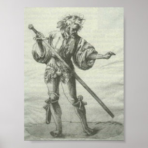 Affiche Abgerissener Krieger