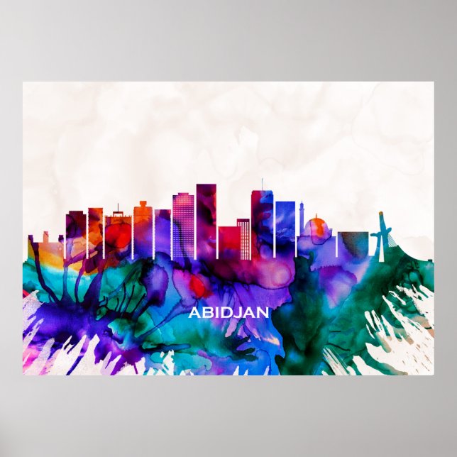 Affiche Abidjan Skyline (Devant)