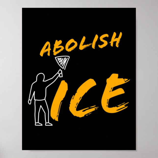 Affiche Abolir La Manifestation Sur La Glace Et Résister À (Devant)