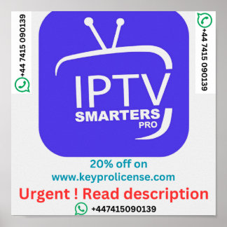 Affiche Abonnement De 12 Mois À IPTV keyprolicense.com
