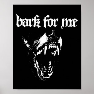 Affiche Aboyer pour moi tendance esthétique Blackletter ch