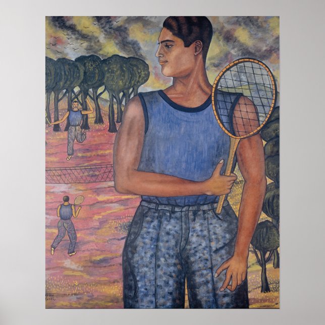 Affiche Abraham Ángel Le Joueur De Tennis (Devant)