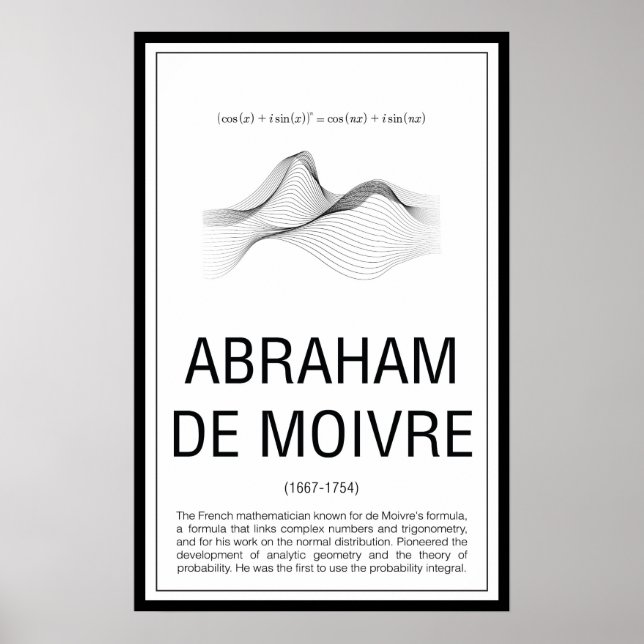 Affiche Abraham De Moivre (Devant)
